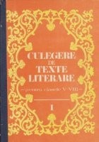 Culegere de texte literare pentru clasele V-VIII, Volumul I foto