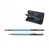 Set pix si stilou metalic, cu etui, penita iridium tip M, mina Parker 1 mm