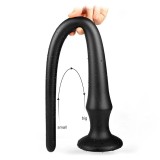 X-MEN Butt Plug Marime L Black 50cm - Plug anal din material flexibil, elastic, cu&nbsp;forma conica ce&nbsp;creste treptat in dimensiune