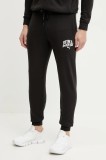 Puma pantaloni de trening culoarea negru, cu imprimeu, 684652