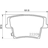 Placute frana Chrysler C5 X (Nd Nc) 09.10-; Dodge Challenger Coupe 09.07-, Charger 09.10-, Magnum Estate 09.04-12.08, Spate, BREMBO