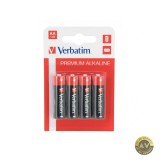 Baterie Verbatim Premium Alkaline AA / LR6 Set 4 bucati 49921