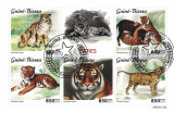 GUINEEA-BISSAU 2023 - Tigri / bloc, Stampilat