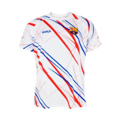 FC Barcelona tricou de fotbal pentru copii Lined white - 12 let