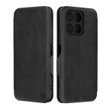 Husa tip carte pentru honor x6a, techsuit, inchidere magnetica, black