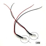 LED 5mm Alb Rece 12V cu Fire 20cm - Ideal Iluminare