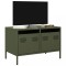 Gossi dulap tv, verde masliniu, 68x39x43,5 cm, otel laminat la rece