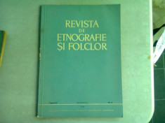 REVISTA DE ETNOGRAFIE SI FOLCLOR NR.6/1967 foto