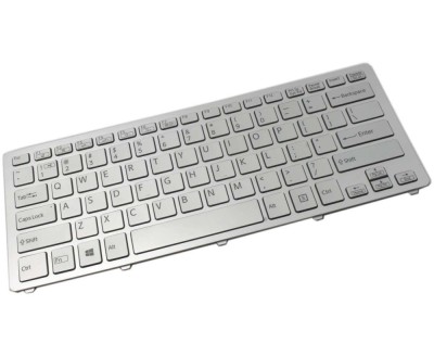 Tastatura Sony Argintie Vaio Flip 14N iluminata backlit, Vaio SVF14N iluminata backlit foto