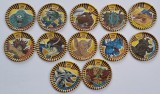 Yu-Gi-Oh, Metal Tazos , colectie (12 bucati)