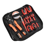 Trusa Electrician 7 Piese: Cleste Multifunctional 5in1, Surubelnite, Creion Tensiune, Banda Izolatoare, Otel Dur, Design Antialunecare