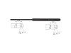 Amortizor hayon Opel Astra H 2003-2012 Model LIFTBACK, echilibror portbagaj spate stanga=dreapta. 132743 24463829, lungime 424.50mm, forta 450N, curs