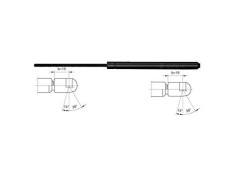 Amortizor hayon Opel Astra H 2003-2012 Model LIFTBACK, echilibror portbagaj spate stanga=dreapta. 132743 24463829, lungime 424.50mm, forta 450N, curs