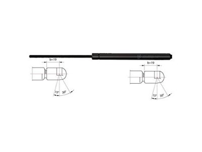 Amortizor hayon Opel Astra H 2003-2012 Model LIFTBACK, echilibror portbagaj spate stanga=dreapta. 132743 24463829, lungime 424.50mm, forta 450N, curs foto
