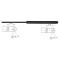 Amortizor hayon Opel Astra H 2003-2012 Model LIFTBACK, echilibror portbagaj spate stanga=dreapta. 132743 24463829, lungime 424.50mm, forta 450N, curs