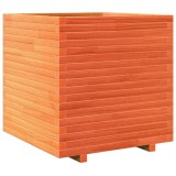 Cumpara ieftin Jardiniera de gradina, maro ceruit, 70x70x72 cm, lemn masiv pin