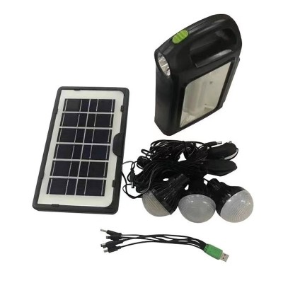 Kit solar portabil CCLAMP CL-02,cu functie Power Bank si 3 becuri incluse foto