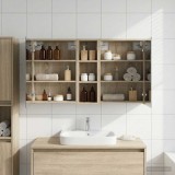 vidaXL Set dulap baie pentru 3 pcs 106 x 16 x 62,5 cm Lemn compozit 3403794