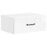 vidaXL Dulap de noapte suspendat Alb foarte lucios 49 x 34,5 x 20 cm 898963