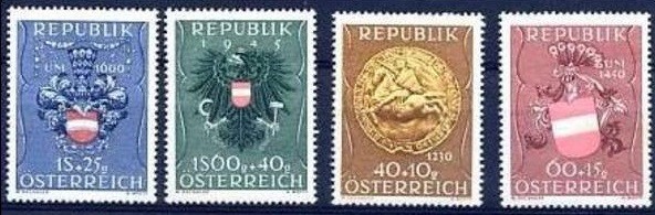 B1801 - Austria 1949 - cat.nr.773-6 neuzat,perfecta stare