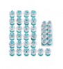 Set decupatoare Alfabet si cifre cu ejector,majuscule mari, 36 de piese, pentru cofetarie si patiserie, Alb, 287COF