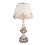 Veioza metal bej maro vintage &Oslash; 36x70 cm E27