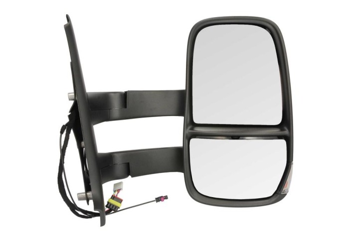 Oglinda exterioara Iveco Daily, 05.2006-07.2014, partea Dreapta, culoare sticla crom, sticla convexa, cu incalzire, ajustare electrica,