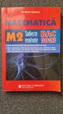 MATEMATICA M2 SUBIECTE REZOLVATE BAC 2003 - Bucur Popescu
