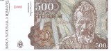 Romania 500 lei 1991 Ianuarie - Constantin Brancusi (279450) P-98a- UNC !!!