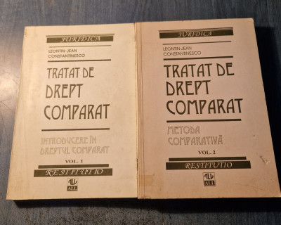 Tratat de drept comparat 2 volume Leontin Jean Constantinesco foto
