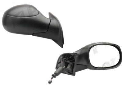 Oglinda exterioara Citroen C3 (Fc) 01.2002-12.2010 partea dreapta View Max crom convex carcasa neagra reglare electrica fara incalzire 2315525M cu se foto