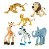 Figurine plastic Jungle, 6 bucati, animale din jungla, General