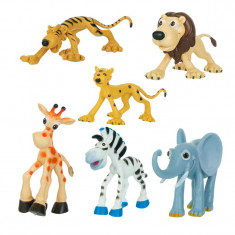 Figurine plastic Jungle, 6 bucati, animale din jungla