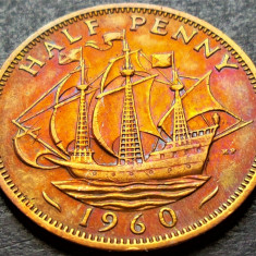 Moneda HALF PENNY - MAREA BRITANIE/ ANGLIA, anul 1960 *cod 2335 = circulata