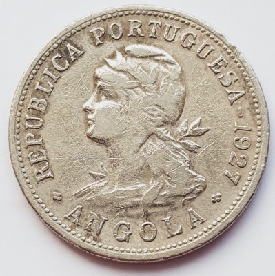 2928 Angola 50 centavos 1927 km 69 foto