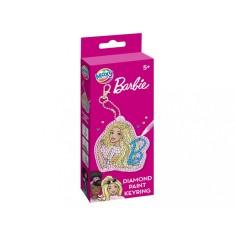Set creativ DIY, Creeaza propriul breloc cu tehnica diamond painting, Barbie