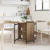 vidaXL Masă de dining 144 x 60 x 75 cm Lemn prelucrat Stejar Artizanal 8006070