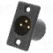 Conector XLR, montare pe panou, 3 pini, Neutrik, NC3MP-B, T241148