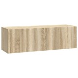vidaXL Oglindă TV montată pe perete Stejar Sonoma 98 x 31 x 30 cm 898557
