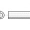 Manşon distanţier cilindric alamă nichel 9,52mm &Oslash;int: 4,98mm