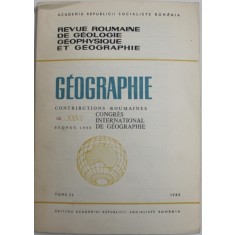 REVUE ROUMAINE DE GEOLOGIE , GEOPHYSIQUE ET GEOGRAPHIE - GEOGRAPHIE , TOME 32 , No. 2 , 1988