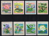 Timbre Vietnam 1980, Flori de Apa, Serie Completa MNH (Michel 10&euro;), Colectie, Straine Dupa 1950