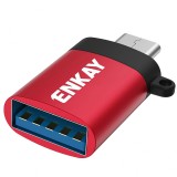 Adaptor OTG USB la USB Type-C Enkay ENK-AT101, Rosu