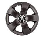 Cumpara ieftin Set 4 capace roti Bis Negru R15 pentru gama auto Peugeot, Autohelix MSA