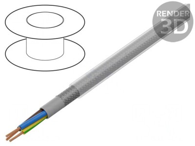 Cablu &amp;Ouml;LFLEX CLASSIC 100 CY 3x0.75mm&amp;sup2; PVC Transparent Gri foto