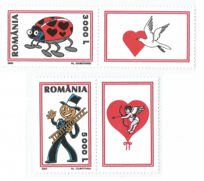 Romania, LP 1602a/2003, Martisor, cu vinieta, MNH foto