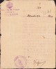 Act Olograf Semnat Comandant Regiment 6 Artilerie Pitești 1919, Document Militar Antet, Colectie