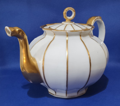 200 ani. Cafetiera / ceainic Porcelain de Paris 1800 - foto