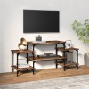 VidaXL Comodă TV, stejar afumat, 117x35x52 cm, lemn prelucrat 826317