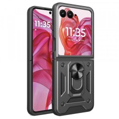 Husa pentru Motorola Razr 50 Ultra, Techsuit, CamShield, Neagra foto
